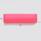 ROYALITA 2-Pack Acrylic Magazine Holder Brochure Holder, Pink 17 Inch - Image 3