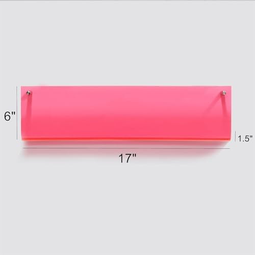 ROYALITA 2-Pack Acrylic Magazine Holder Brochure Holder, Pink 17 Inch - Image 3