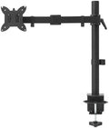 Amazon Basics Adjustable Single Monitor Arm Desk Mount, Holds up to 32" (38” Ultrawide) and 22 lbs, Adjustable Tension, VESA 75x75/100x100, Black by AmazonBasics