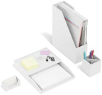 TRU RED Side Load Letter Tray and Plastic Magazine File, White - Image 4