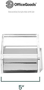 OfficeGoods Acrylic Desk Organizer with Silver Base, Large - Image 4
