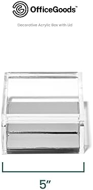 OfficeGoods Acrylic Desk Organizer with Silver Base, Large - Image 4