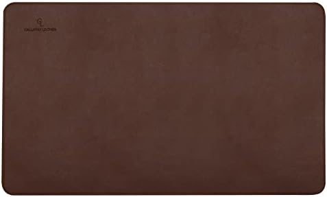 Gallaway Leather Desk Mat - Office Writing Desk Pad, Medium 24" x 14" Dark Brown, Gift Ready Elegant Computer Desk Cover Protector - Image 4