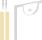 Acrylic Sign Holder 8.5 x 11 Horizontal, Wall Mount Document Holder, Clear Plastic Picture Frame with Tape Adhesive and Screws for Office, Home, Store, Restaurant - 12 Pack - Image 3
