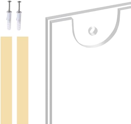 Acrylic Sign Holder 8.5x11 Vertical, Wall Mount Document Holder, Clear Plastic Picture Frame with Tape Adhesive and Screws for Office, Home, Store, Restaurant - 20 Pack - Image 3