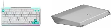 G512 X 75 Hot-Swappable TMR Analog & Mechanical Gaming Keyboard (Linear) + Wrist Rest Bundle - White by Unknown
