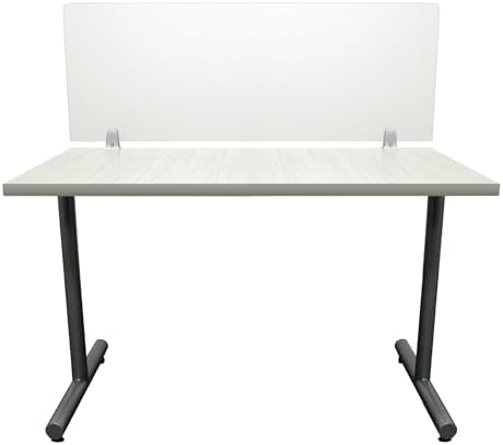 OBEX Frosted Acrylic Desk Mounted Privacy Panel, 24" x 72", Frosted by OBEX