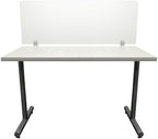 OBEX Clear Acrylic Desk Mounted Privacy Panel, 12" x 48", Clear by OBEX