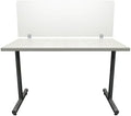 OBEX Clear Acrylic Desk Mounted Privacy Panel, 24" x 48", Clear by OBEX