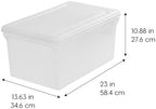 IRIS USA 4-Pack Snap File Box with Locking Lid, Black - Image 2