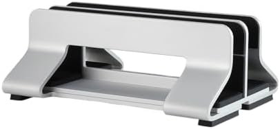Vertical Laptop Stand Tool-Free Adjustable Laptop Stand Holder Vertical Width from 0.35"-1.6" Support Almost All Laptop(Silver- 1 Slot) by Unknown