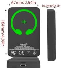 3-in-1 Magnetic Wireless Power Bank 5000mAh, Black - Image 2