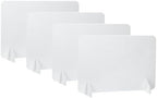 PATIKIL Desk Divider, 4 Set 24 x 16 Inch Acoustic Freestanding Desk Divider Desk Privacy Panel with 8 Pcs Support Feet for Library Office Workstation,White by PATIKIL