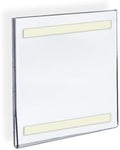 Azar Displays 122027 Self Adhesive Clear Acrylic Wall Sign Holder Frame 5" W x 7" H Portrait/Vertical, 10-Pack by AzarDisplays