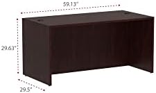 Alera Valencia Series 60 by 30 by 29-1/2-Inch Desk Shell, Mahogany - Image 3