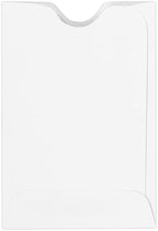 LUXPaper Credit Card Sleeves | 2 3/8" x 3 1/2" | White | 24lb. Text | 500 Qty by LUXPaper