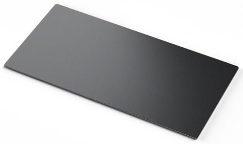Large Glass Gaming Mouse Pads,Office Desk Pad Protectors,Tempered Glass Smooth Surface Hard Mouse Pads for Office and Home,11.8Inx31.5In Black by NimbusCrestHome