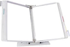 Tarifold Desktop Reference Display System, 10 Pockets, Expandable, White by TARIFOLD