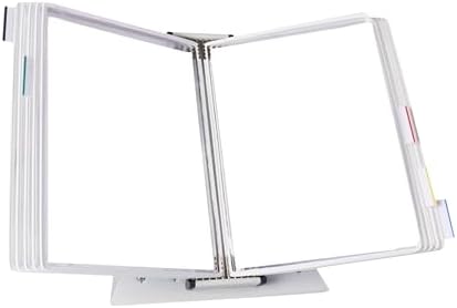 Tarifold Desktop Reference Display System, 10 Pockets, Expandable, White by TARIFOLD