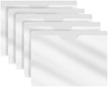 White Vinyl Pocket Folders, Doctor Stuff, Closed Sides, Letter Size, Clear Front Top Loading Job Jacket, Documents Holder for Office, High School and Medical Files, Pack of 25 by DoctorStuff
