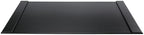 30" x 18" Leather Desk Blotter with Side Rails for Writing Leather Executive Desk Pad Protector Desk Mat for Office Home Workplace Black by Nayciiy