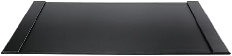 30" x 18" Leather Desk Blotter with Side Rails for Writing Leather Executive Desk Pad Protector Desk Mat for Office Home Workplace Black by Nayciiy