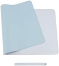 Desk Protecor Mat, Desktop Writing Pad, Large PU Leather Office Desk Mat, Waterproof Non-Slip Writing Desk, Leather Cork Desk Pad with Sewing,Blue,47 * 23 in by Unknown