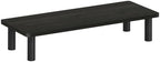 Pemberly Row Monitor Riser Stand, Espresso/Black Finish, Engineered Wood, Compact Design, No-Tools Assembly, Stable Elevated Support for Home Office Desk or Workstation - Image 2