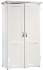 Sauder Miscellaneous Storage Craft & Sewing Armoire, L: 35.11" x W: 21.81" x H: 61.58", Glacier White finish by SAUDER%C2%AE