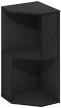 Furinno ECON Corner Shelf, 2-Tier Corner Book Shelf, Standing Storage Shelves, Cube Display Rack, Bookshelf, for Organization and Storage, Living Room, Home Office, Espresso by Furinno-FitsYourSpaceFitsYourBudget