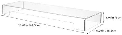 Acrylic Keyboard Cover, Clear Keyboard Dust Cover for Desktop Anti-Cat Protector Lid Waterproof Protective Case (18.5x5.9x1.8 Inches) - Image 4