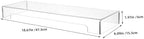 Gadpiparty Clear Acrylic Keyboard Cover Protector Full Size Keyboard Cover for Home Office 18.70 X 6.10 X 1.96 in Dust Water and Spill Protection Easy to Clean 1 Pack - Image 2