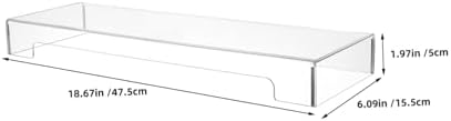 Gadpiparty Clear Acrylic Keyboard Cover Protector Full Size Keyboard Cover for Home Office 18.70 X 6.10 X 1.96 in Dust Water and Spill Protection Easy to Clean 1 Pack - Image 2