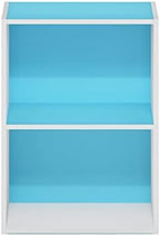 Furinno Luder Bookcase/Book/Storage, 2-Tier, Light Blue/White (Pack of 4) - Image 4