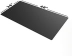 Gamer Boss - Gaming Mouse Pad - 48 x 24 Inches - 4mm Thick with Stitched Edges, Non-Slip Rubber Base, Premium Cloth Mousepad, Desk Mat for Laptop, Keyboard, Computer & PC (Mega, Black) - Image 2