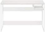 Furinno Moretti 45-Inch Wide Metal Frame Desk, Solid White - Image 6
