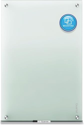 Quartet Whiteboard, Glass Dry Erase Board, Non-Magnetic, 36"W x 24"H, Infinity Frameless Mounting, Includes Dry Erase Marker, Frosted White (G3624F) - Image 2