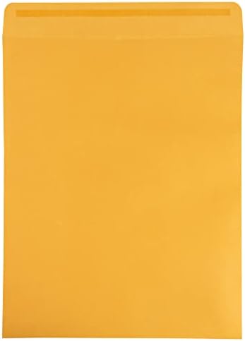 JAM PAPER 11 1/2 x 14 1/2 Open End Catalog Commercial Envelopes with Peel and Seal Closure - Brown Kraft Manila - Bulk 250/Box - Image 3