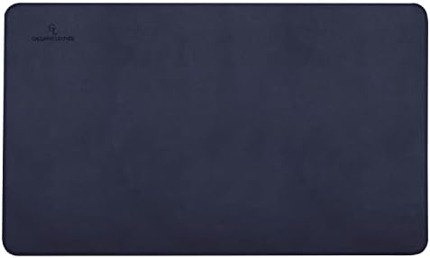 Gallaway Leather Desk Mat - Office Writing Desk Pad, Medium 24" x 14" Navy Blue, Gift Ready Elegant Computer Desk Cover Protector - Image 4
