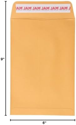JAM PAPER 6 x 9 Open End Catalog Envelopes with Peel and Seal Closure - Brown Kraft Manila - Bulk 500/Carton - Image 6