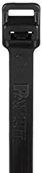 Panduit PRT6EH-C0 Cable Tie, Releasable, Extra-Heavy, Weather Resistant Nylon 6.6, 22.2-Inch Length, Black (100-Pack) - Image 2