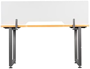 Vari Acrylic Privacy Panel 60 - Privacy Divider for Above Desktop - Easily Clamps to Desk or Table with No Tools Required - Durable Frosted Acrylic Finish - Image 5
