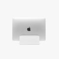 Raico Verical Laptop Stand MacBook Walnut Wood Dual Laptop Vertical Setup Holder Stand (Matte White, Single Slot | Adjustable) by RAICO
