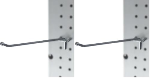 Presa Heavy Duty Metal Peg Board Shelving Hooks, 8-Inch, 100-Pack by Presa