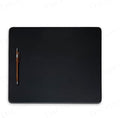 Dacasso Classic Black Leather 14" x 11.5" Luxury Conference Table Pad - Leather Desk Blotter for Writing - Boardroom Organization & Executive Desk Decor by Dacasso