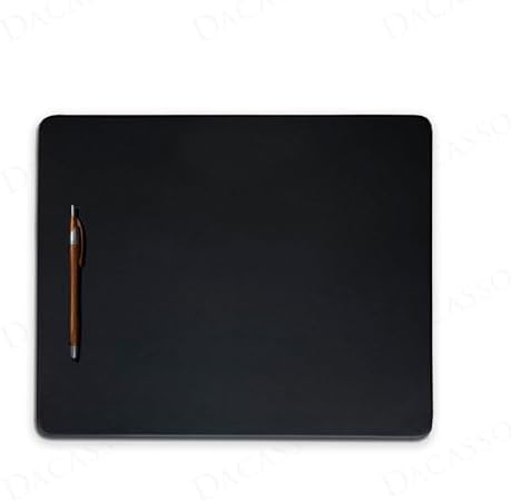 Dacasso Classic Black Leather 14" x 11.5" Luxury Conference Table Pad - Leather Desk Blotter for Writing - Boardroom Organization & Executive Desk Decor by Dacasso