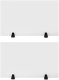 2 Pack Desk Privacy Panels & Dividers, 30x18 Inch Frosted Acrylic Sneeze Guard with Clamps, Office Cubicle Partitions & Countertop Shields for Privacy in Offices, Schools, Call Centers by Unknown