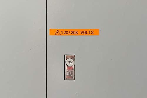 Brady Authentic (M21-375-595-OR) All-Weather Vinyl Label for Indoor/Outdoor ID, Lab and Equipment Labeling, Black on Orange- For M210, M210-LAB, M211, BMP21-PLUS and BMP21-LAB Printers, .375" W, 21' L - Image 5