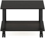 Furinno Econ Home Office Under Desk CPU and Printer Stand with Wheels, Espresso/Black - Image 6