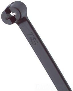 Thomas & Betts TY28MX Cable Tie 50lb 14 Ultraviolet Resistant Black Nylon with Stainless Steel Locking Device Bulk Pack (1000 Pack) by Thomas & Betts by Thomas+%26+Betts